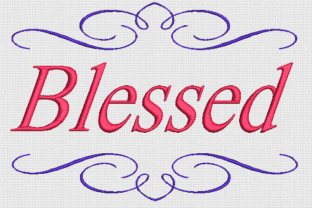 Blessed: A Thoughtful Embroidery Design for Small Business Branding