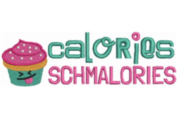 Calories Schmalories: A Festive Food Embroidery Gem