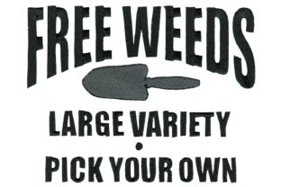 Free Weeds: A Craft Fair-Ready Spring Embroidery Design