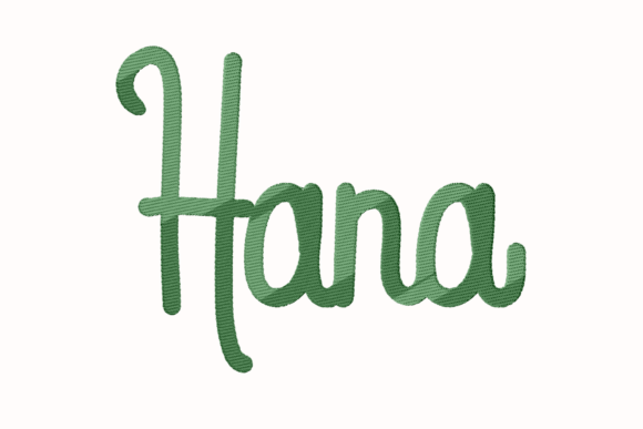 Hana Lettering: A Delicate, Floral Name Design Worth Your Thread