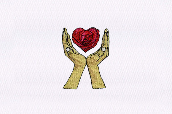 Hands Holding Rose