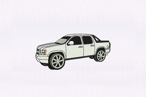 Pickup Truck Embroidery Design